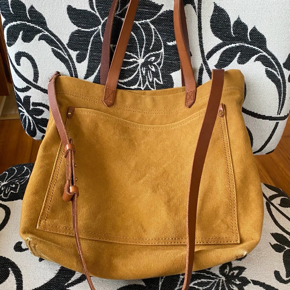 Madewell canvas bag with crossbody strap